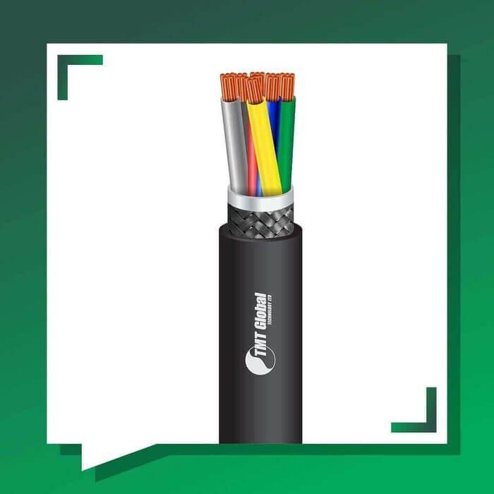 8 core control cable shielded pvc 10 to 24 awg 305m