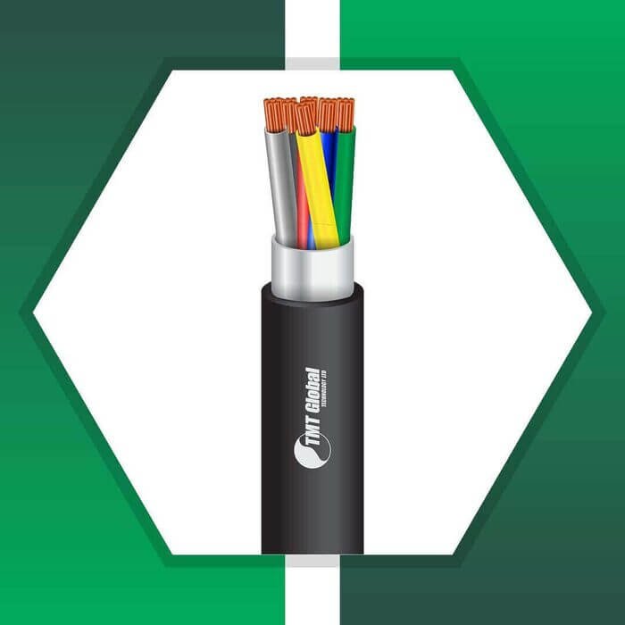 6 core control cable shielded outdoor 10 to 24 awg 305m