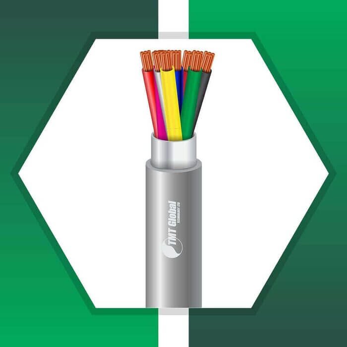 8 core control cable shielded pvc 10 to 24 awg 305m