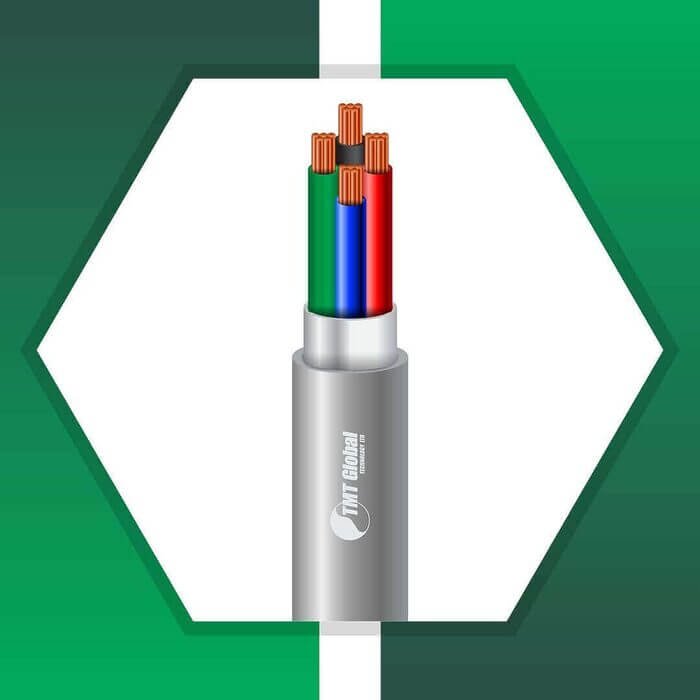 4 core control cable braid shielded pvc 10 to 24 awg 305m