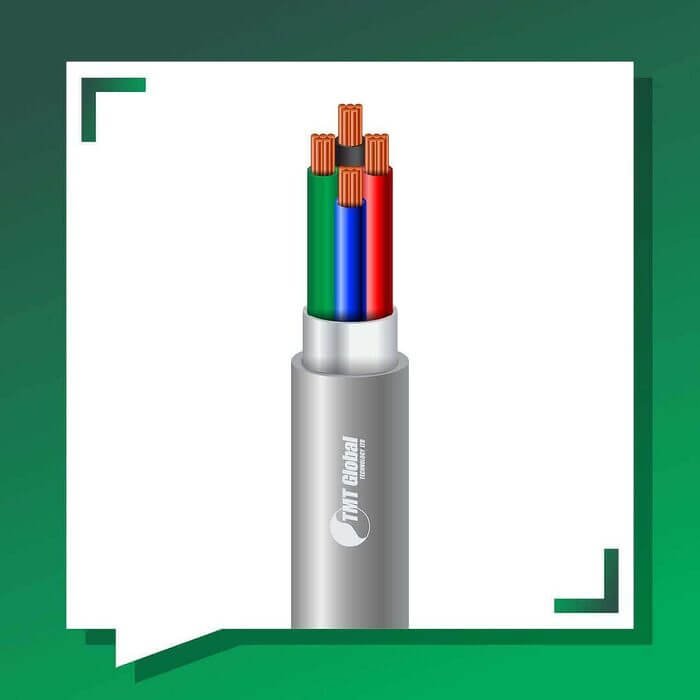 4 core control cable braid shielded pvc 10 to 24 awg 305m