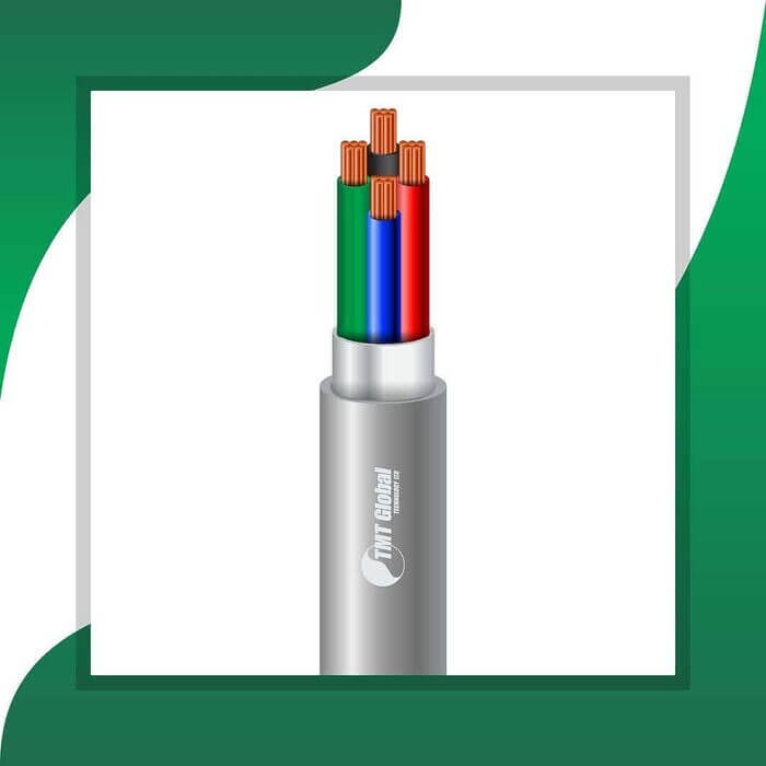 4 core control cable braid shielded pvc 10 to 24 awg 305m