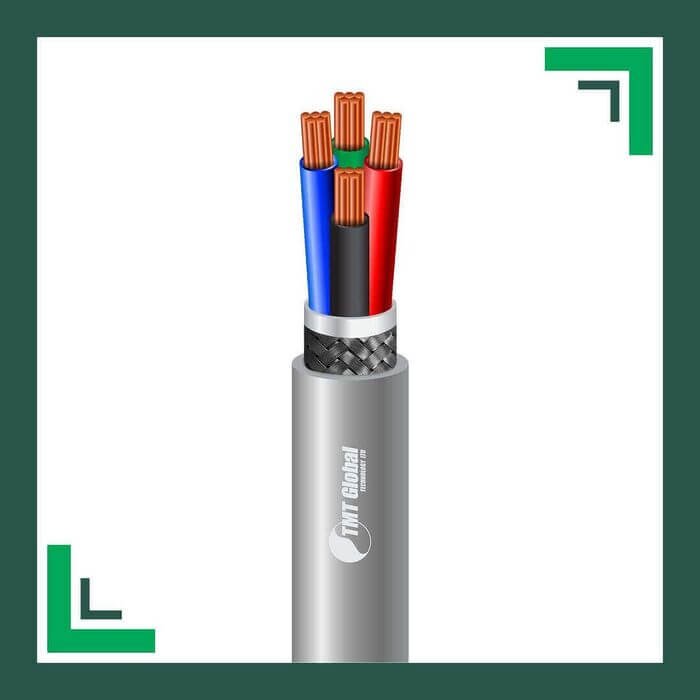 4 core control cable braid shielded pvc 10 to 24 awg 305m