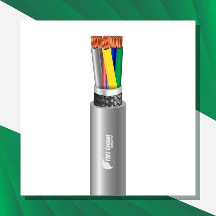 6 core control cable braid shielded pvc 10 to 24 awg 305m