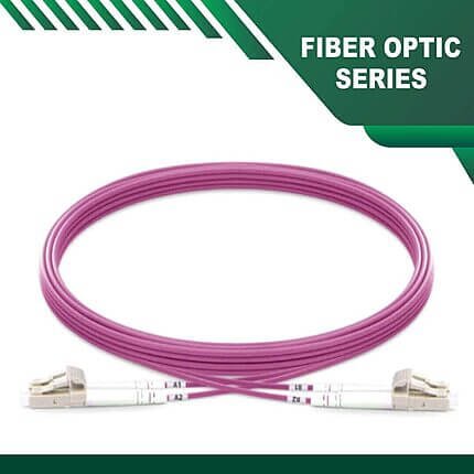 lc to lc upc duplex om4 fiber patch cord lszh multimode 1-100 meter