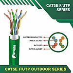 Cat5e f utp 5xxxzm PVC Cable 24 awg 4 pair 305m