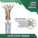 Cat6a u utp 6axx6m pvc Cable 23 awg 4 pair 305m