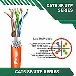 Cat6a u utp 6axx6m pvc Cable 23 awg 4 pair 305m