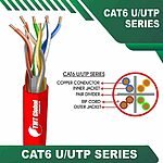Cat6 U utp 6xxx6m PE Outdoor Cable 23 awg 4 pair 305m