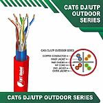 Cat6 dj utp 6xxx6m PE+PVC Outdoor Cable 23 awg 4 pair