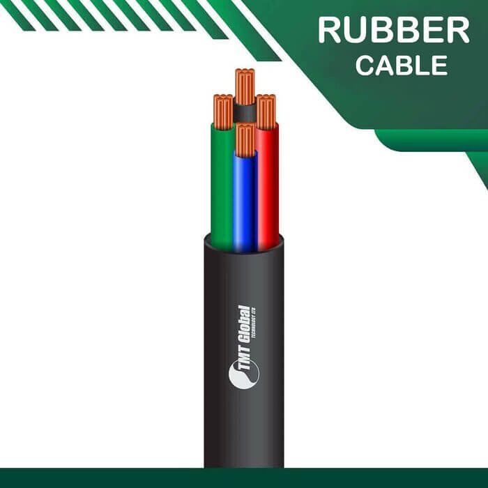 4 core Rubber cable outdoor 16 to 24 awg 305m