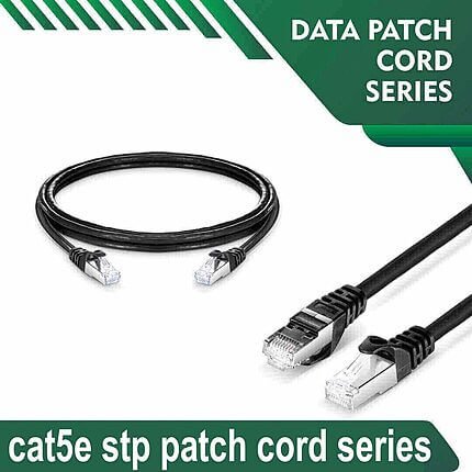 Cat5e stp 5X4SBKXX Black Patch cord 24 awg 0.06cm-100 meter Cat5e stp 5X4SMKXX Black Patch cord 24 awg 0.06cm-100 meter