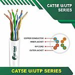 Cat5e u utp 5xxx5b LSZH Cable 24 awg 4 pair 305m