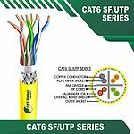 Cat6a u utp 6axx6m pvc Cable 23 awg 4 pair 305m