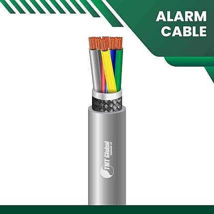 6 core Alarm cable braid shielded 16 to 24 awg 305m