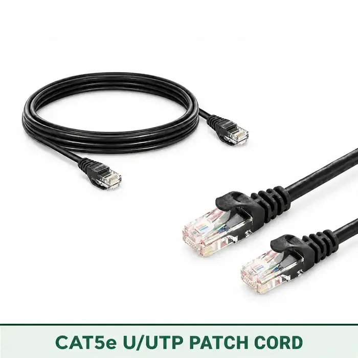 Cat5e U/UTP 5X4PMUOKXX Series | 24 AWG Outdoor Network Patch Cord black color