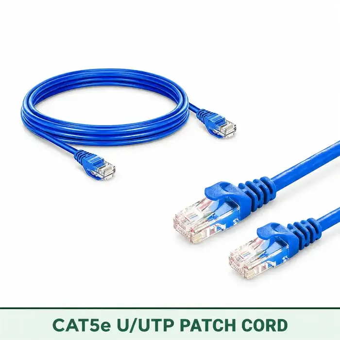 Cat5e U/UTP 5X4PMUOKXX Series | 24 AWG Outdoor Network Patch Cord blue color
