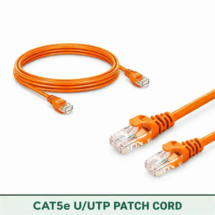 Cat5e U/UTP 5X4PMUOKXX Series | 24 AWG Outdoor Network Patch Cord orange color