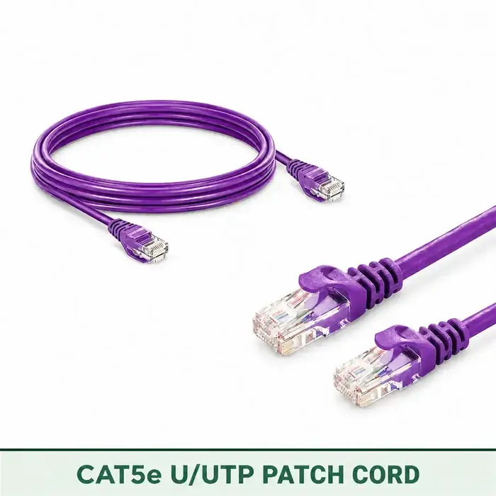 Cat5e U/UTP 5X4PMUOKXX Series | 24 AWG Outdoor Network Patch Cord violet color