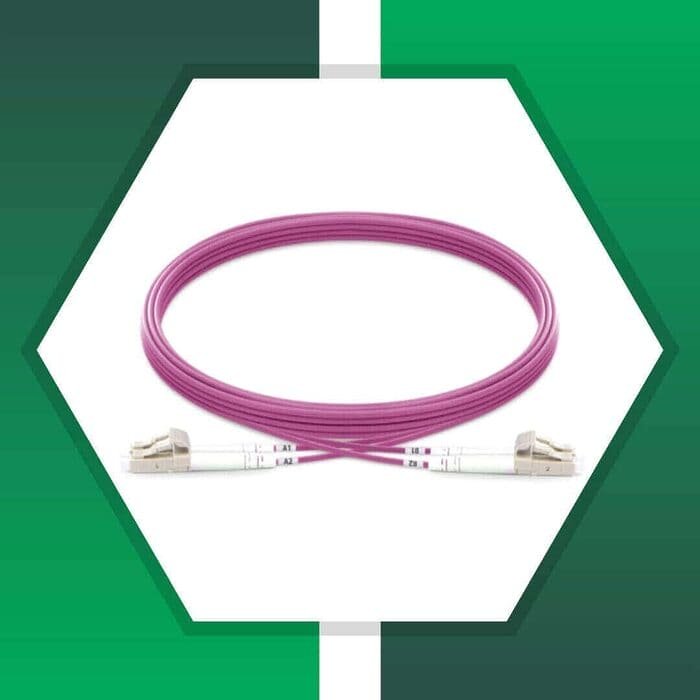 Fiber Optic Patch Cord Multi Mode LC-LC-UPC Duplex LSZH OM4