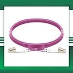 Fiber Optic Patch Cord Multi Mode LC-LC-UPC Duplex LSZH OM4