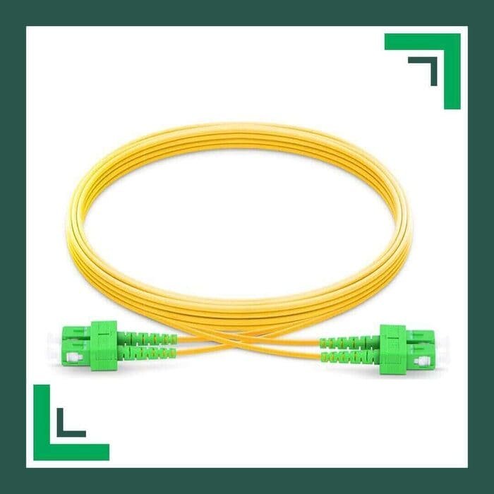 Fiber Optic Patch Cord Single Mode SC-SC-APC Duplex LSZH