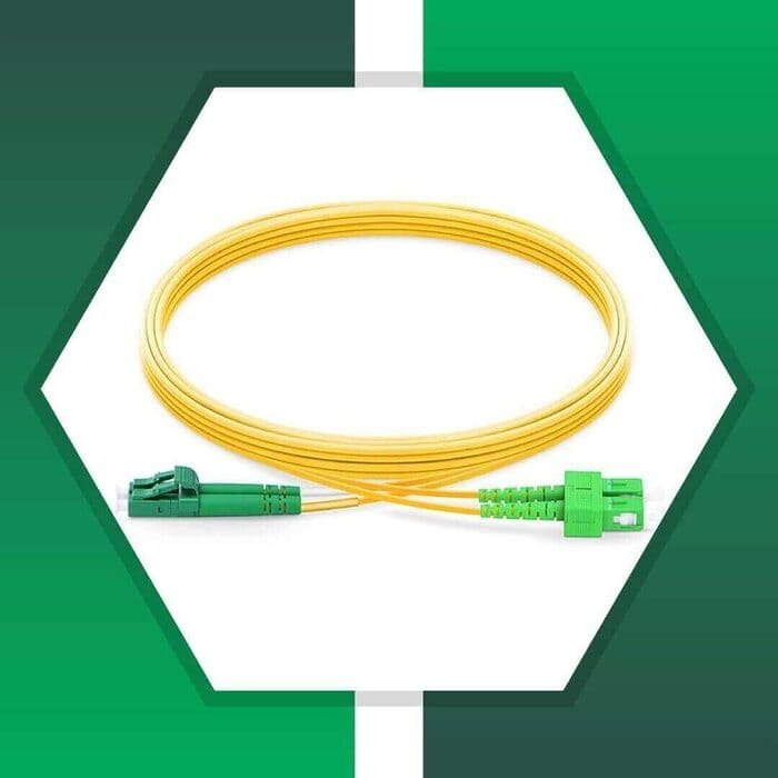Fiber Optic Patch Cord Single Mode SC-LC-APC Duplex LSZH