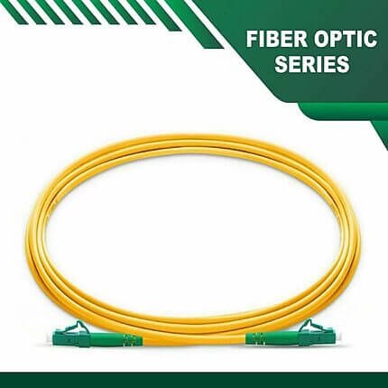 lc to lc apc simplex fiber patch cord lszh single mode 1-100