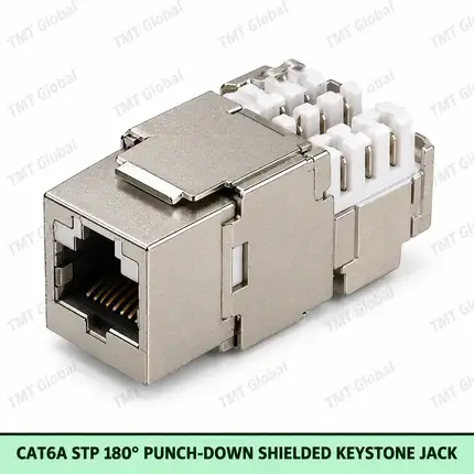 Cat6A UTP 90deg Toolless Keystone Jack by TMT Global