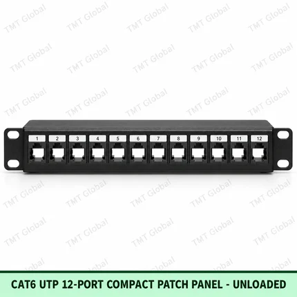Cat6 UTP 12-Port Compact Patch Panel | Unloaded by TMT Global