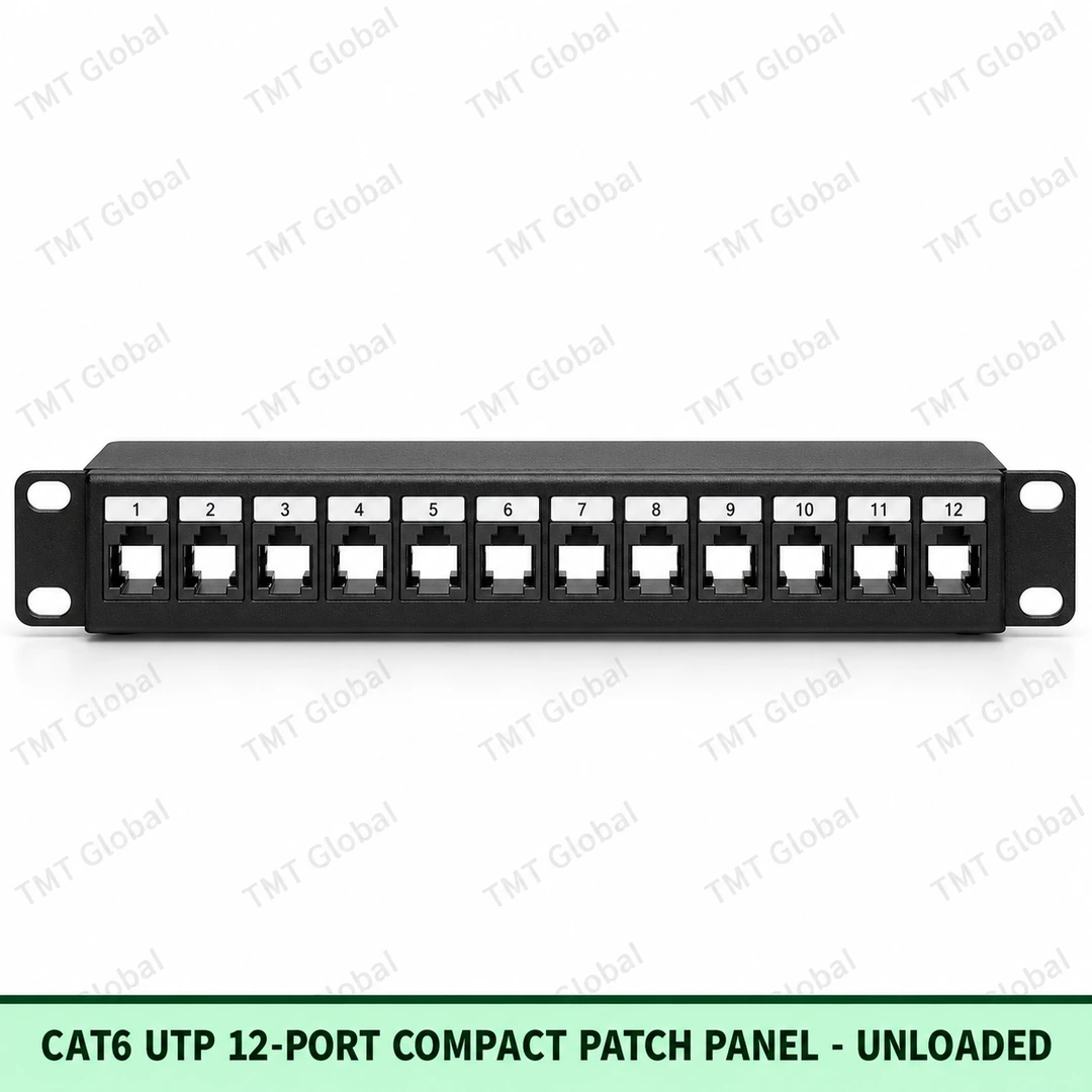Cat6 UTP 12-Port Compact Patch Panel | Unloaded by TMT Global Cat6 UTP 12-Port Compact Patch Panel | Unloaded by TMT Global
