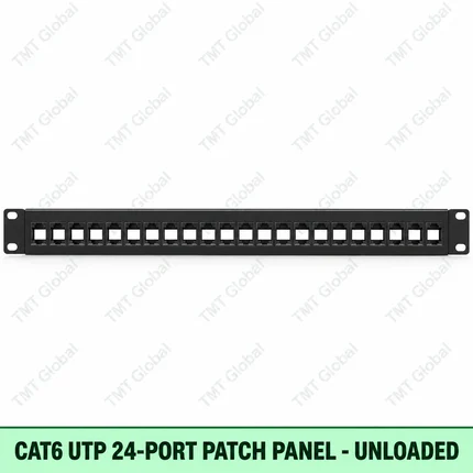 Cat6 UTP 24-Port Patch Panel Unloaded by TMT Global