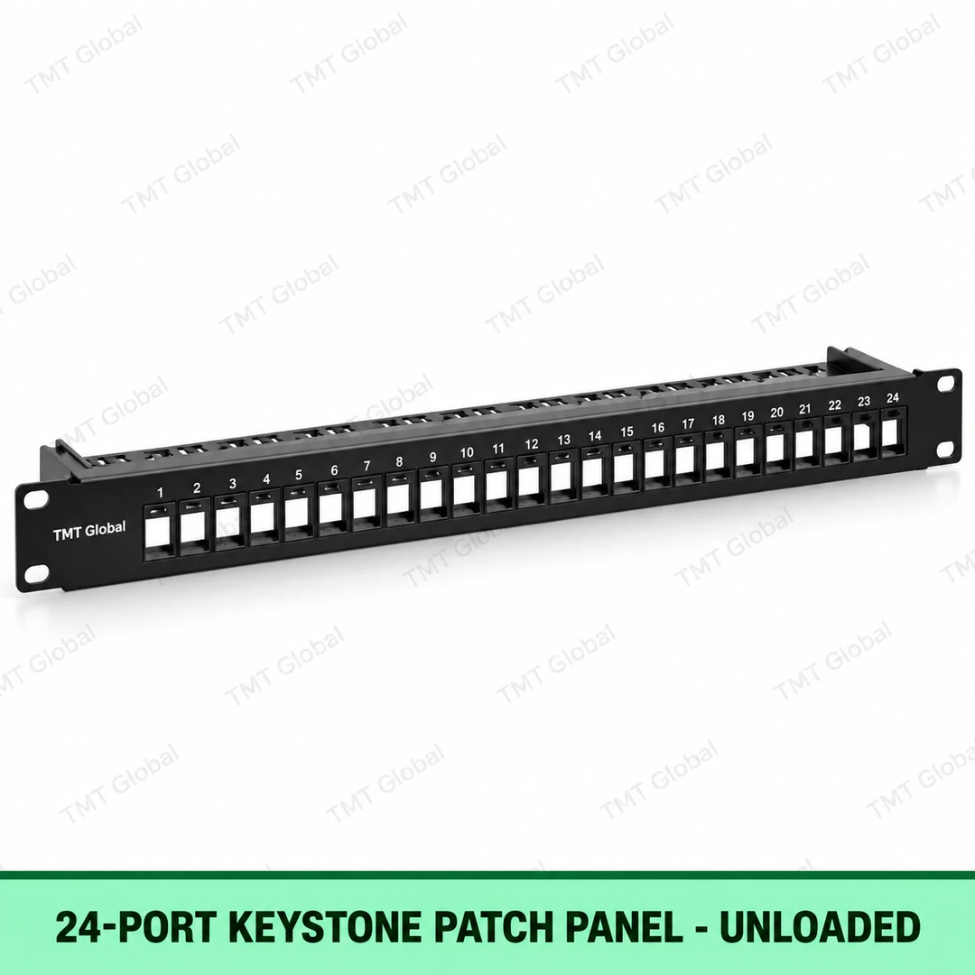 Universal 24-Port Keystone Patch Panel – Unloaded Universal 24-Port Keystone Patch Panel – Unloaded
