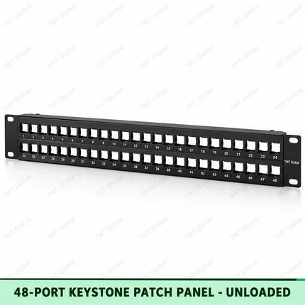 Universal 48-Port Keystone Patch Panel | Unloaded by TMT Global