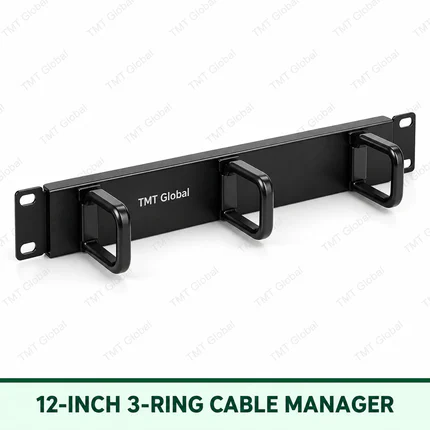 12 Inch 3 Ring Cable Manager by TMT Global