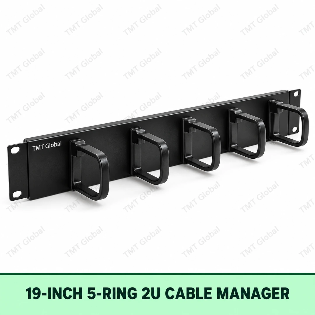 19 inch 5 ring 2U cable manager by TMT Global 19 inch 5 ring 2U cable manager by TMT Global