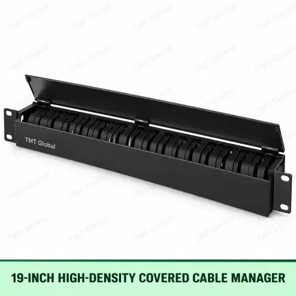 19-inch high-density covered cable manager by TMT Global