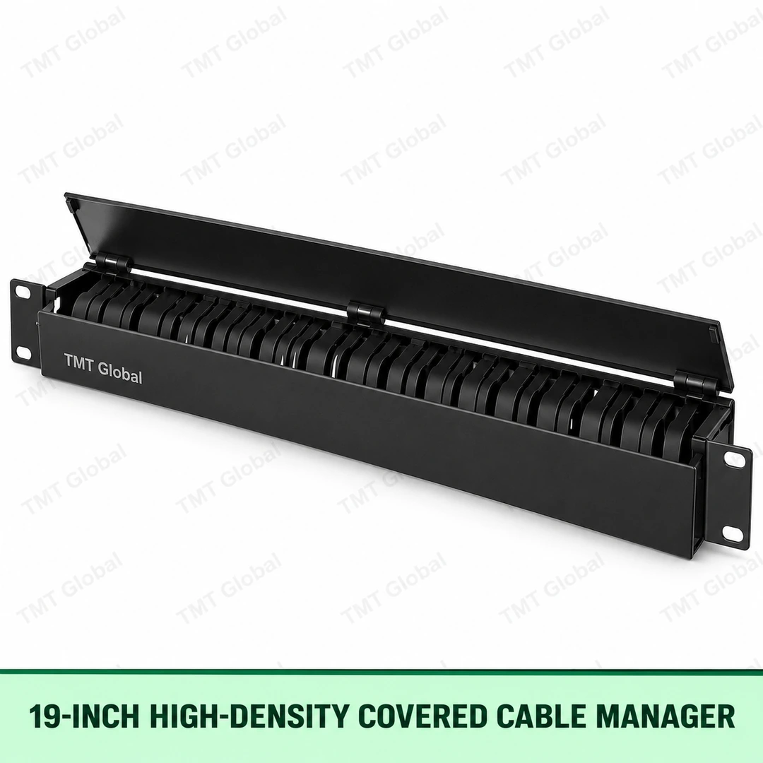 19-inch high-density covered cable manager by TMT Global 19-inch high-density covered cable manager by TMT Global