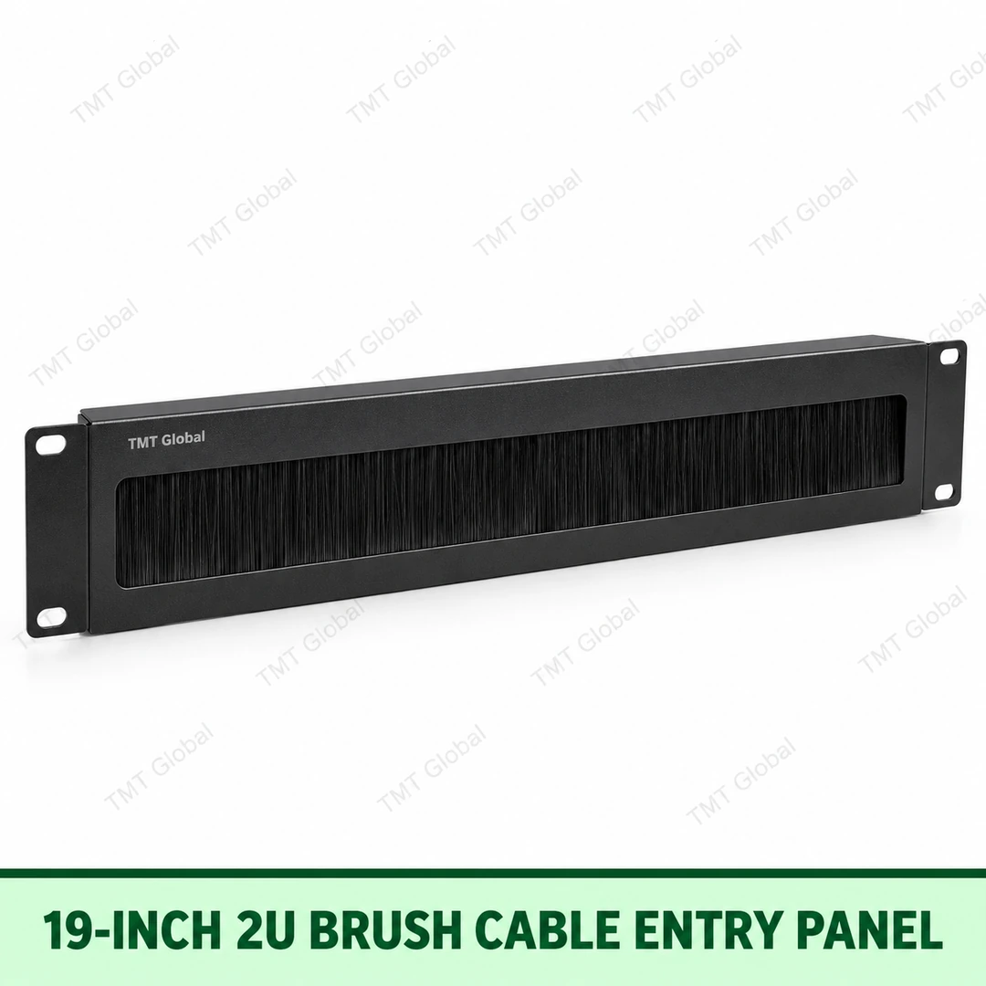 19-inch 2U Brush Cable Entry Panel by TMT Global 19-inch 2U Brush Cable Entry Panel by TMT Global