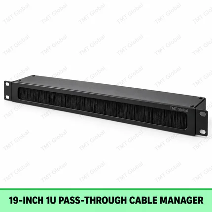 TMT 19-inch 1U Horizontal Pass-Through Cable Manager Series by TMT Global