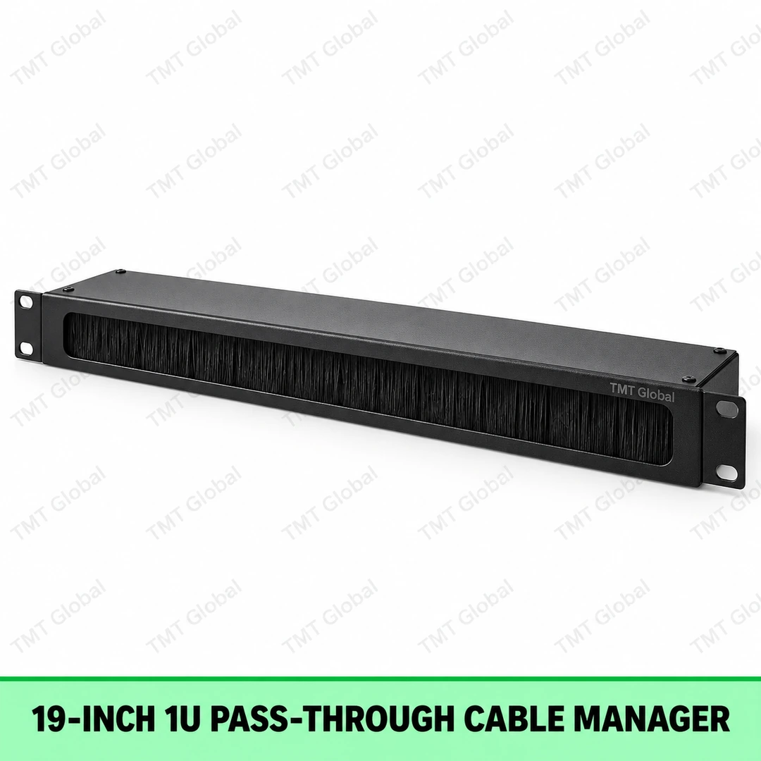 TMT 19-inch 1U Horizontal Pass-Through Cable Manager Series by TMT Global TMT 19-inch 1U Horizontal Pass-Through Cable Manager Series by TMT Global