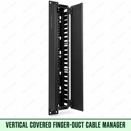 vertical covered finger-duct cable manager, TMT Global