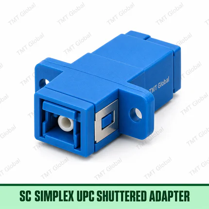 SC Simplex UPC Fibre Adapter with Ceramic Sleeve, Flanged