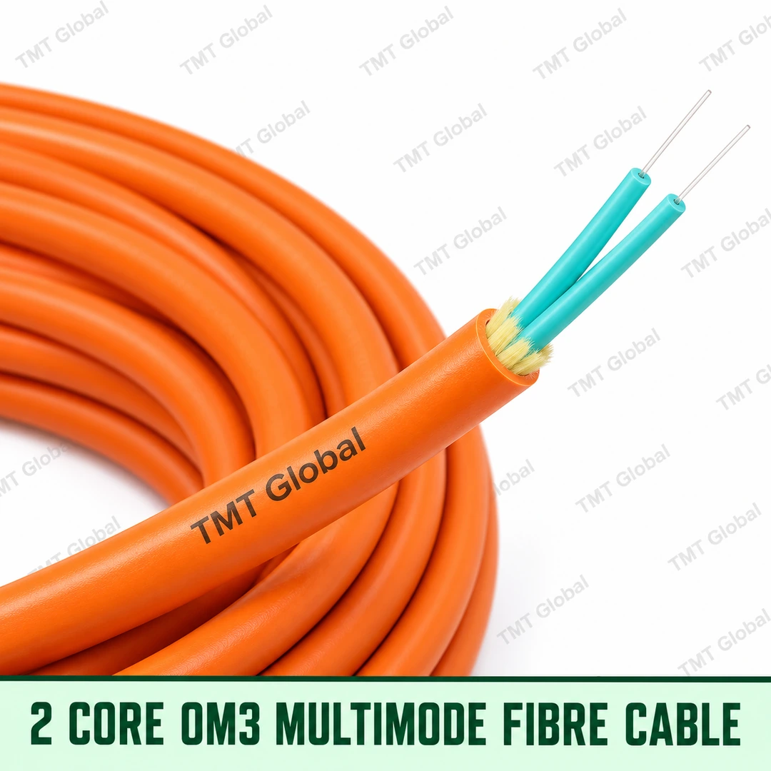 2-core OM3 tight-buffered multimode fibre distribution cable, TMT Global 2-core OM3 tight-buffered multimode fibre distribution cable, TMT Global