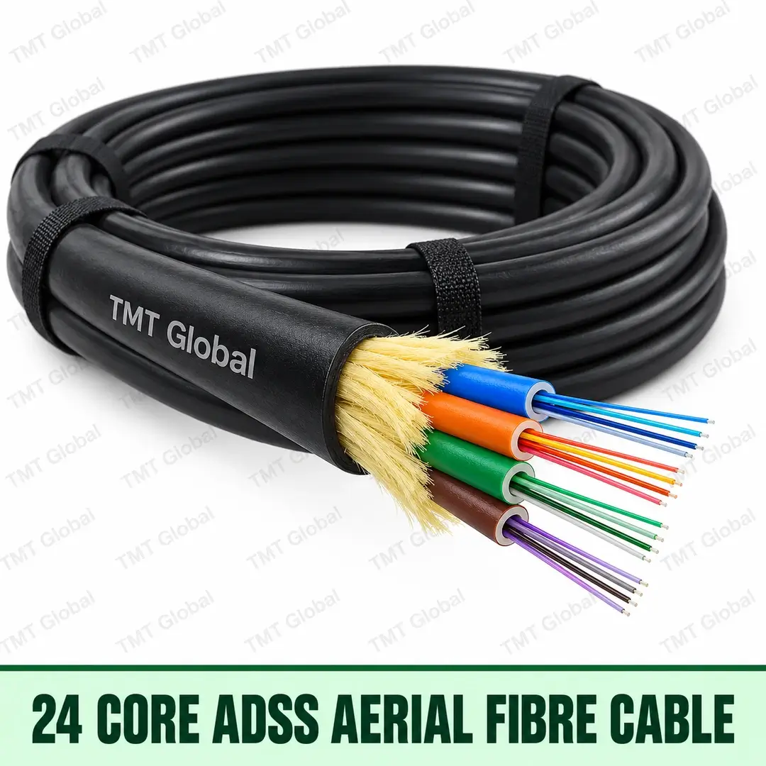 24-core OS2 ADSS aerial self-supporting fibre cable, TMT Global 24-core OS2 ADSS aerial self-supporting fibre cable, TMT Global