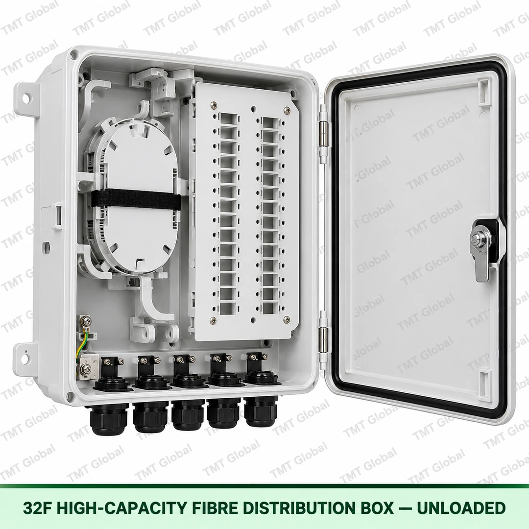 32F high-capacity fibre distribution box, unloaded, TMT Global 32F high-capacity fibre distribution box, unloaded, TMT Global