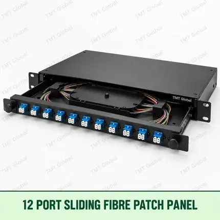 12-port sliding fibre patch panel, TMT Global