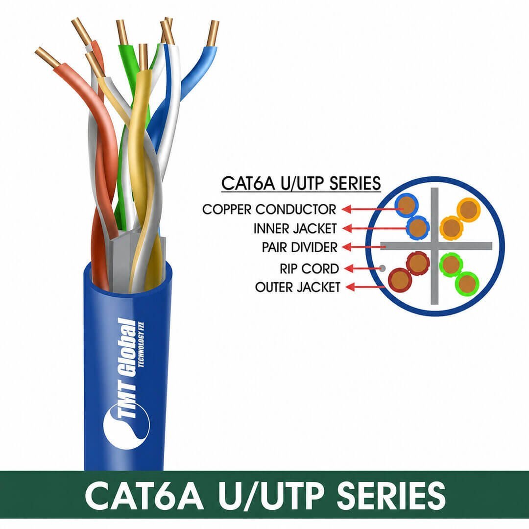 CAT6A U/UTP PVC Network Cable 23 AWG 4 Pair 305 m – 6A135BPX Series CAT6A U/UTP PVC Network Cable 23 AWG 4 Pair 305 m – 6A135BPX Series