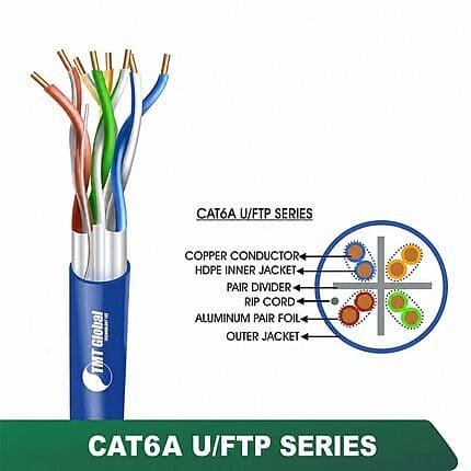 CAT6A U/FTP PVC Network Cable 23 AWG 4 Pair 305 m – 6A336MPX Series