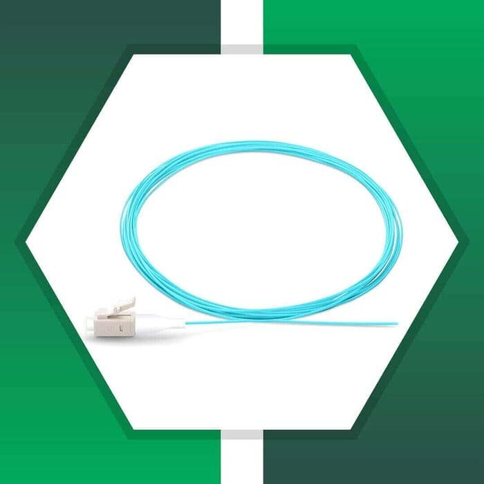 Fiber Pigtail OM3 Multi Mode LC-UPC Connector LSZH 1m